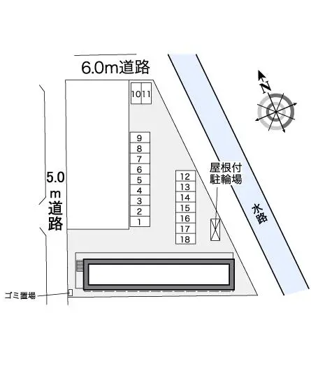 ★手数料０円★岡崎市大和町　月極駐車場（LP）